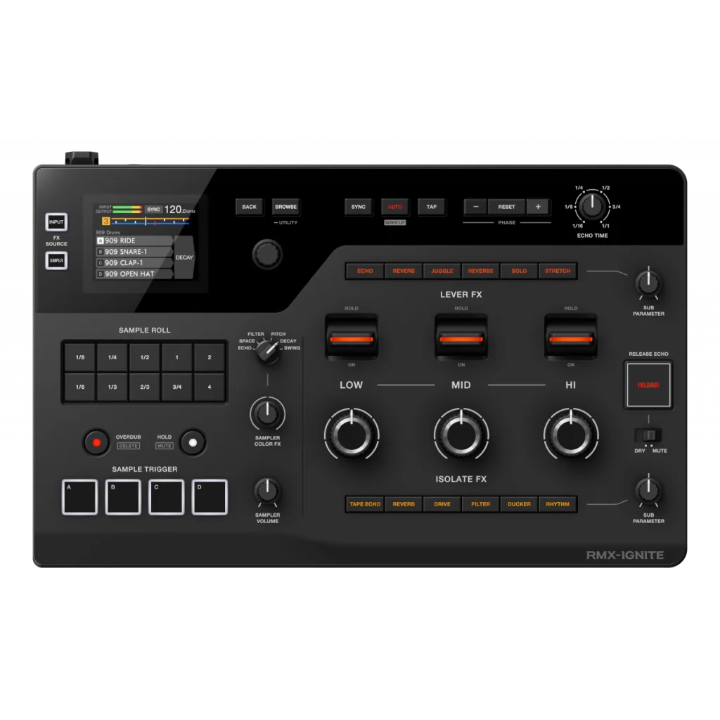 AlphaTheta RMX-IGNITE professional DJ effects unit available for rental in Houston at AURA Systems